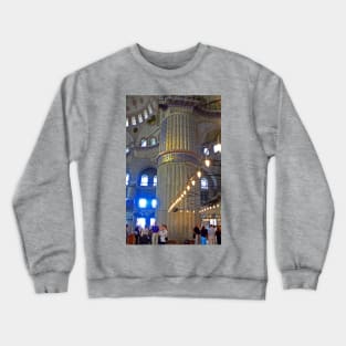 Blue Mosque Pillar Crewneck Sweatshirt